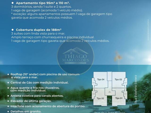 #TM416 - Apartamento para Venda em Guaratuba - PR